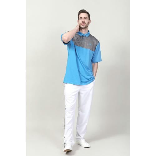 MEN'S CONTRAST CUT SEW POLO SHIRT