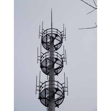 Three Layer Platform Telecom Mast