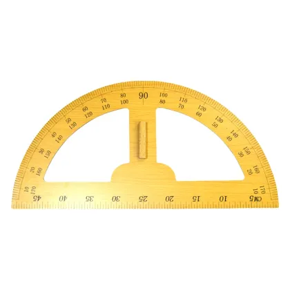 Wooden Protractor Triangle Ruler Set for Professional School Geometry Math