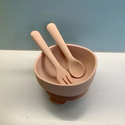 Baby Silicone Suction Bowl Plate Dinnerware Set
