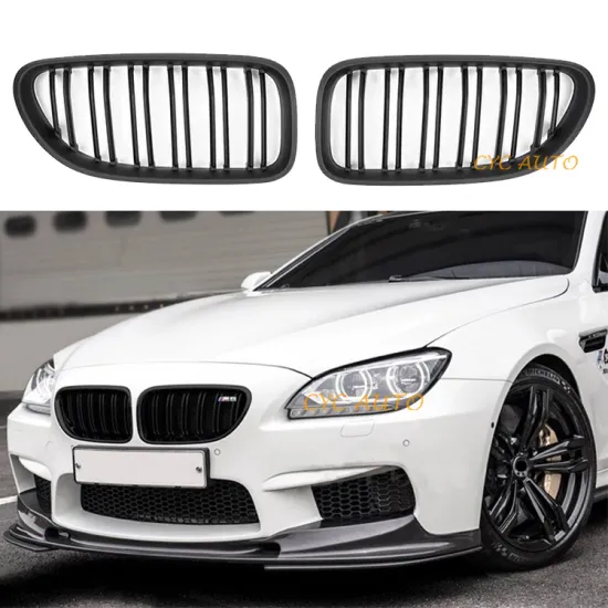 ABS M Color M6 Double Slat Kidney Front Bumper Grille for BMW 6 Series F06 F12 2012-2016
