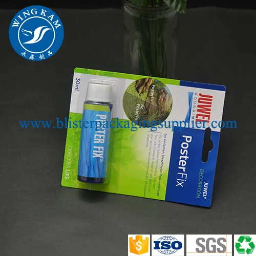 Clear PVC/PET Hot sealed Blister With Card Insert