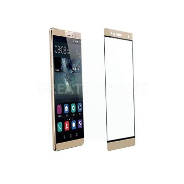 0.2mm slim asahi tempered glass for huawei mate8 silk screen protector
