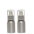 Skin care plastic lotion pump aluminum bottle container