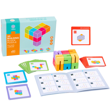 Colorful Magic Snake Cube: An Engaging 3D Puzzle Game for Children's Education