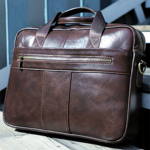 High Quality Fashion Man Genuine Leather Briefcases