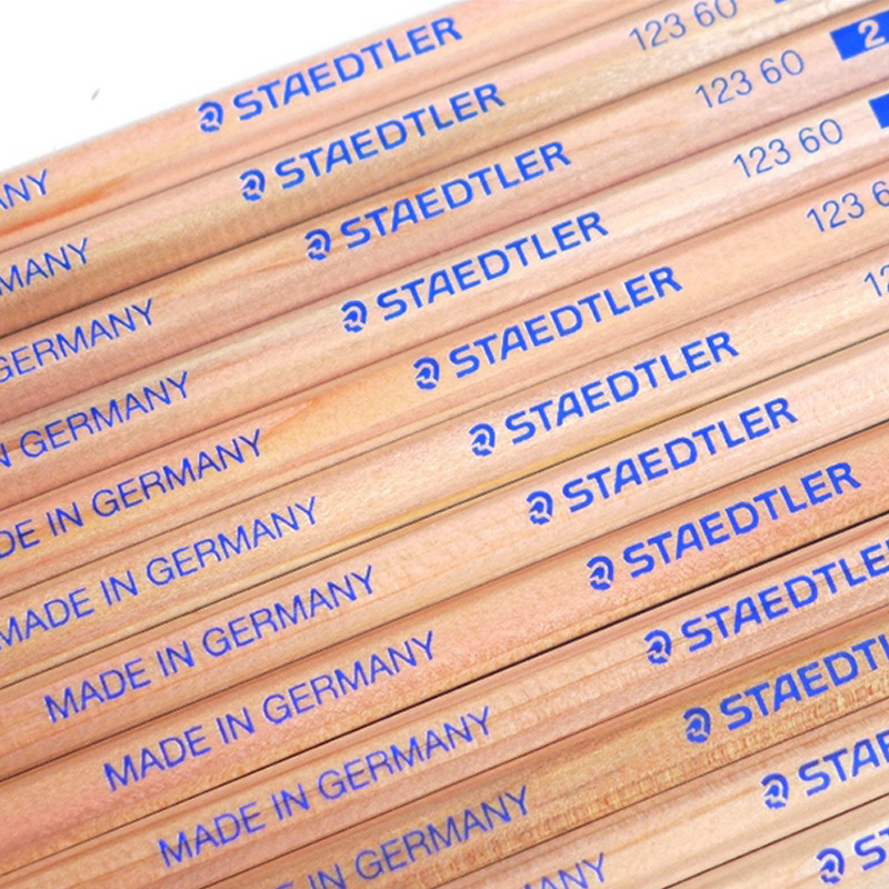 12pcs STAEDTLER 123 60 HB Standard Pencils School Supplies Stationery Pencils Drawing Sketching Pencil Office Supply Black Lead