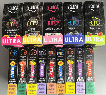Fume Ultra 2500 bocanadas de precio de vapor desechable Italia