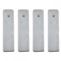 Rectangle White Jade Pendant for DIY Making Jewelry Necklace Earrings 6X6X25MM Cuboid Stone Beads