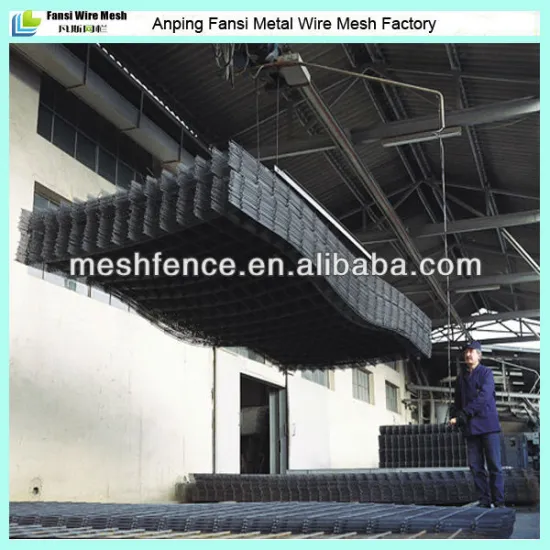 15x15cm square spacing 215cmx500cm steel reinforcing welded wire mesh panel