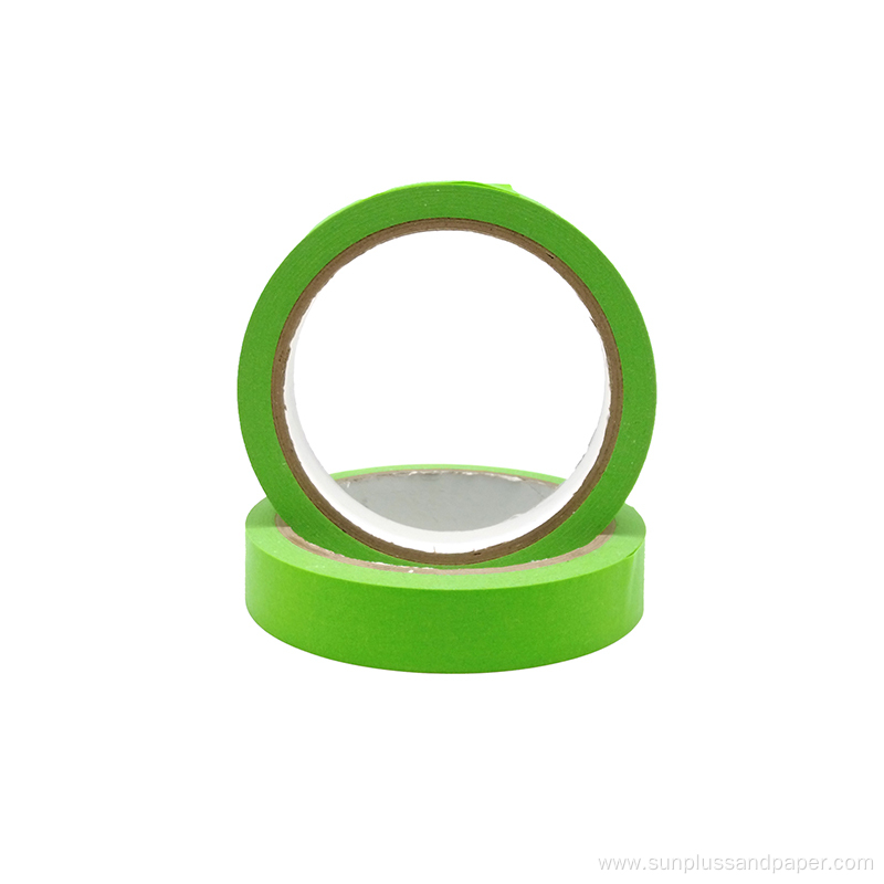 Rubber adhesive green masking tape for car painting