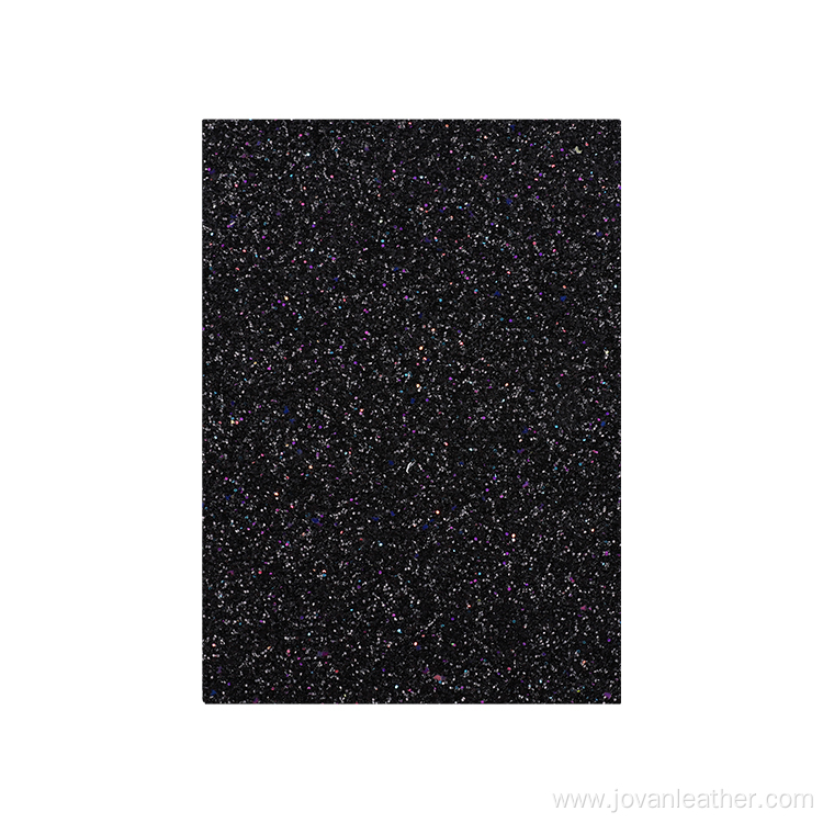 Mesh Chunky Glitter Pu Faux Leather Sheets