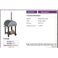 Outdoor Stainless Steel Portable Pizza Oven with Storage
