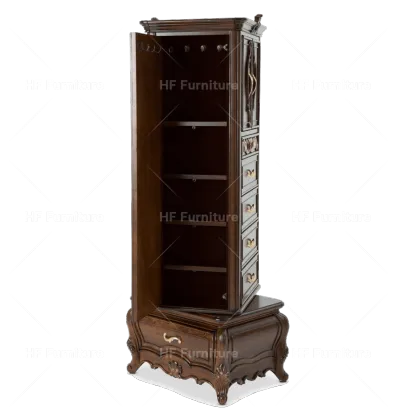 Luxury Solid Wood Lingerie Chest with Full-length Mirror