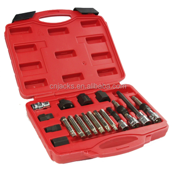 Auto Repair Tool: 18PCS Alternator Freewheel Pulley Removal Set