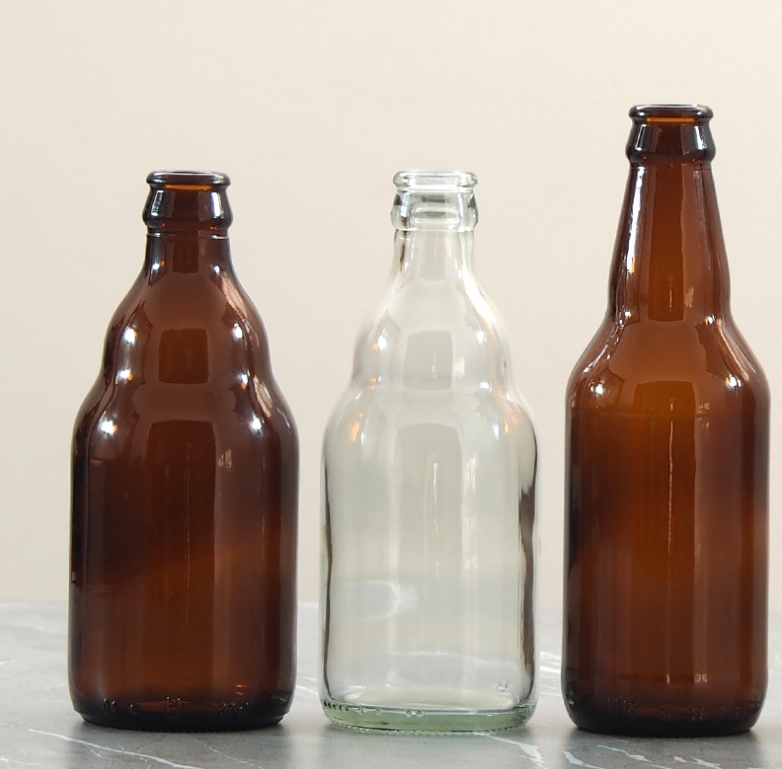 Glass Amber Beer Bottles