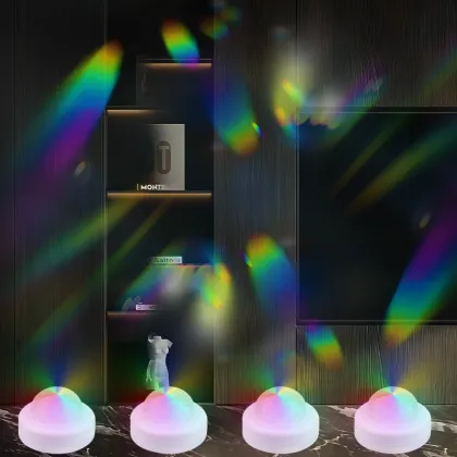 2023 Multi-Lateral Star Light DJ Voice-Controlled Environmental Remote Control Night Light