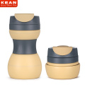 Melhor Preço 500 ml Não-tóxico BPA Livre Collapsible Silicone Cup Cup Costume