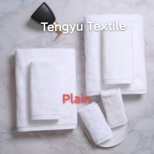 Basics 100% Cotton Plain White Thick Bath Towel