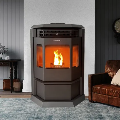 110-220V Indoor Pellet Stove Fireplace Insert for Living Room