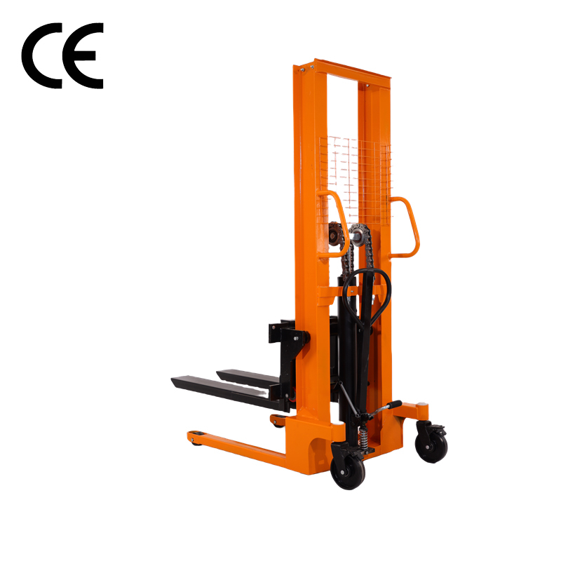 Portable Hydraulic Pallet Stacker: Electric Forklift with Remote Control (500kg/1000kg Capacity)