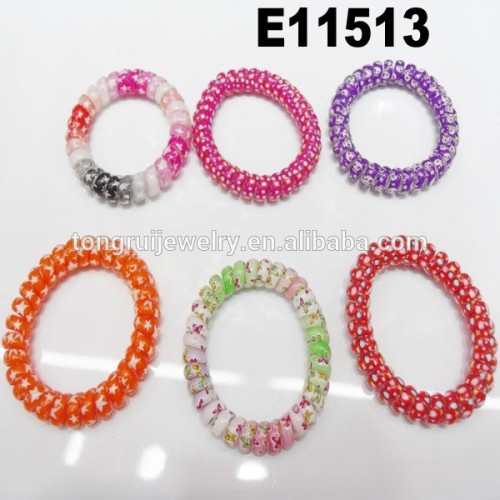 plastic spiral telephone cord hair accessories telephone wire hair band telephone line hair tie