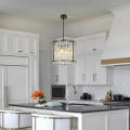 Crystal shade LED bulb industrial pendant lamp