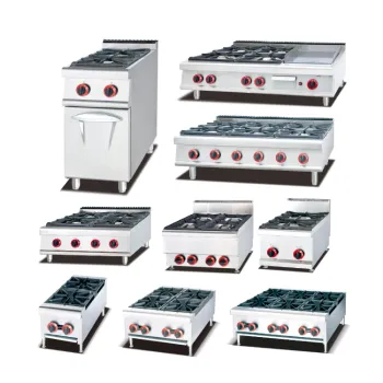 3-4 Burner Stainless Steel Tabletop Gas Stove Cooker for Indoor Use