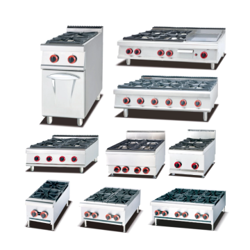 3-4 Burner Stainless Steel Tabletop Gas Stove Cooker for Indoor Use