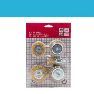 6mm Shank Drill Polishing Wheel Copper Plated Crimped Wire Brush