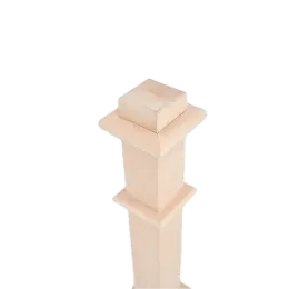 Modern Square Box Newel Post for Home Decor