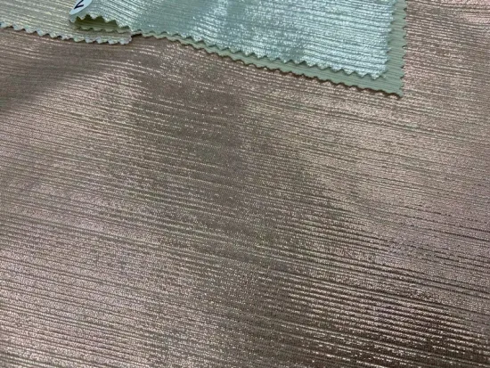 Wholesale Golden Luxury Satin Foil Fabric For Dress