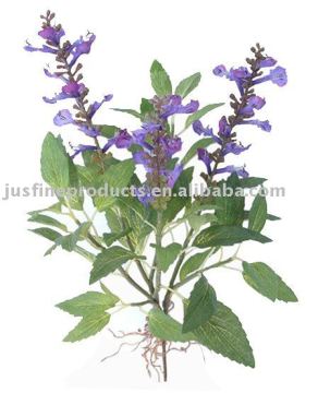 Flower of 13"H Artificial Sage w/ Roots, High Quality Arificial Flower, Silk Flower