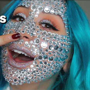 Sparkling Face Jewels: DIY Glitter Stickers for Party, Cosplay, and Mermaid-Themed Make-Up
