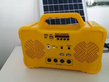solar power system with speaker