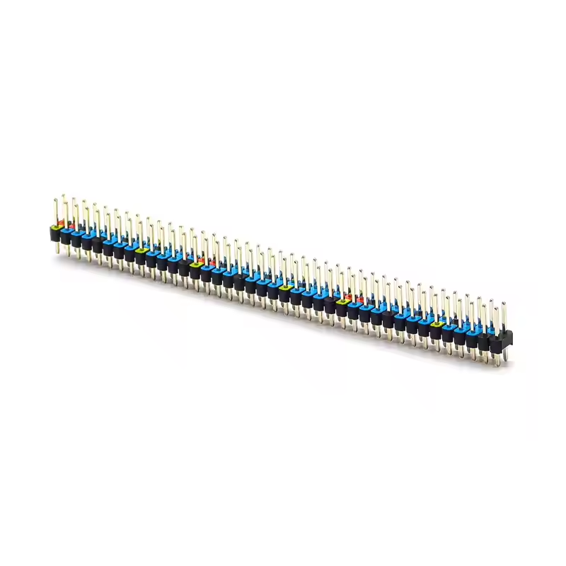 2.54mm Pitch Pin Header Dual Row Straight SQ0.64mm H2.5mm 21P-240P Colour (2)