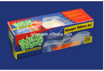 PET /PE smelly proof storage bag in color boxes