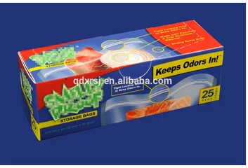 PET /PE smelly proof storage bag in color boxes