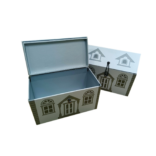 Metal Closure House Shape Skin care Paper Boxes