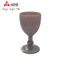 European style square pattern water Barware glass cup