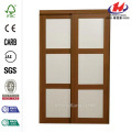 Aluminum Half Frosted Glass Folding Door