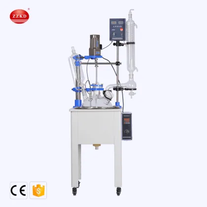Single Layer Glass Reaction Kettle Pyrex Reactor for Laboratory