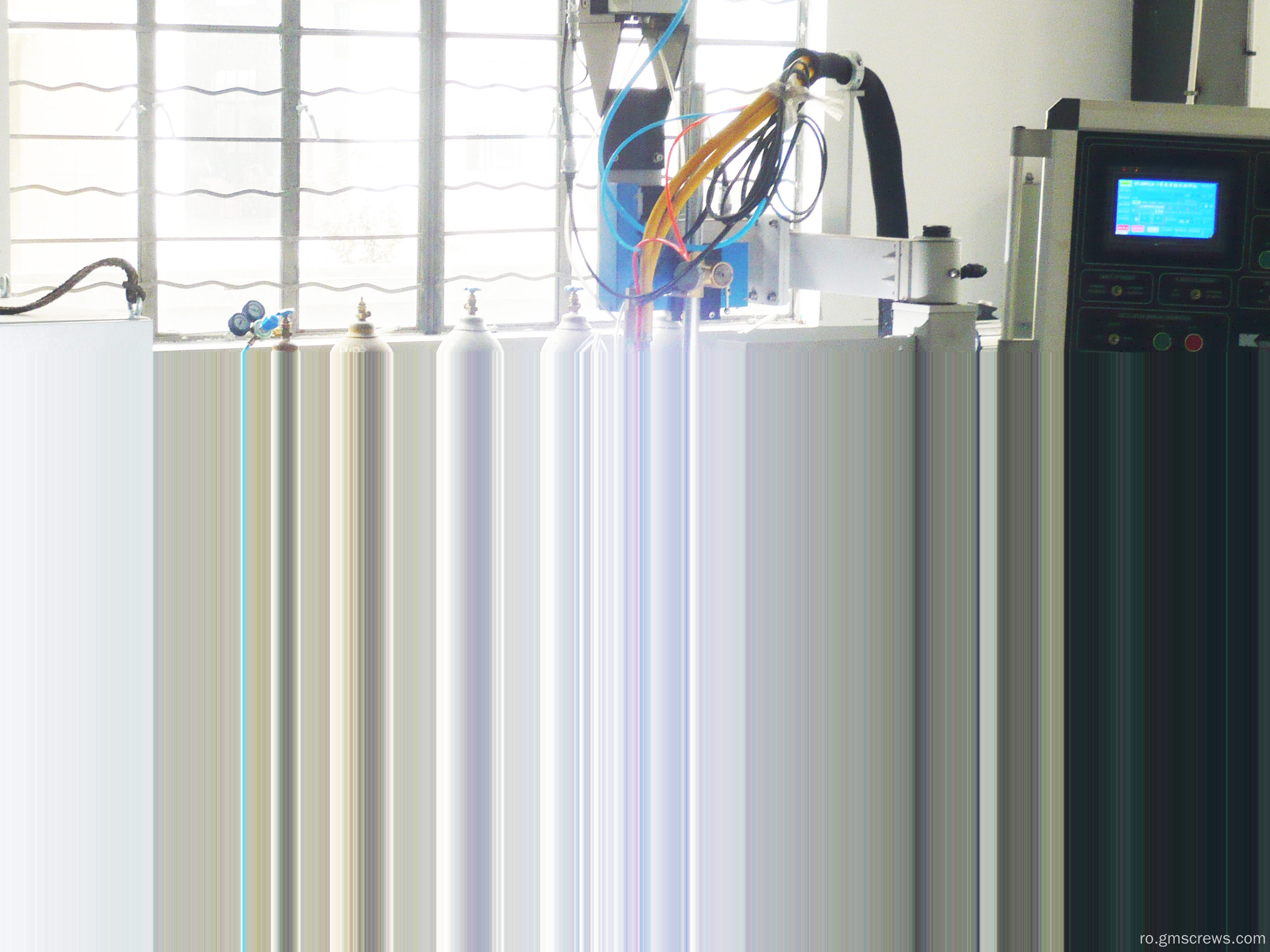 Profil PVC, șurub dublu conic și cilindru