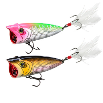 Popper Lure & Shallow Swimbait for Freshwater Bass Fishing with 3D Eyes