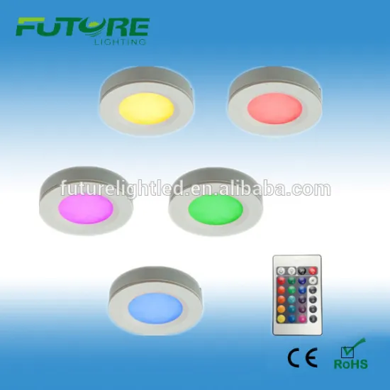 12VDC input RGB models decorative mini puck lights