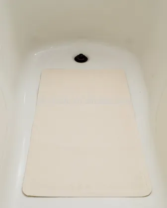 white Rubber Bath Mat bathmat shower mat bathtub mat 35x65cm