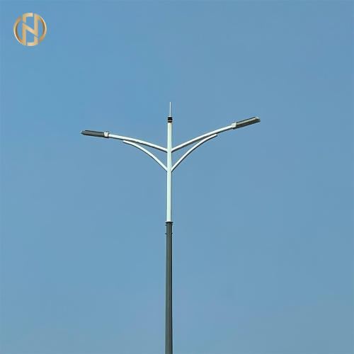 Outdoor Galvanized Single Arm Road Street Lighting Poles