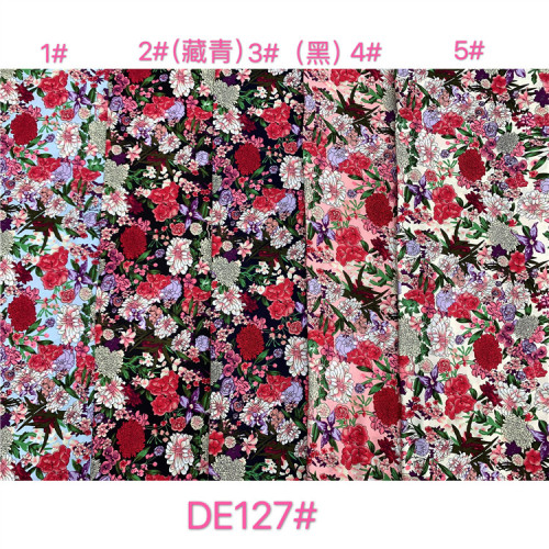 Plain Printed Rayon Print Stock Fabric For Shirt