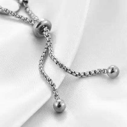 Gold plated four-leaf clover zircon bracelet