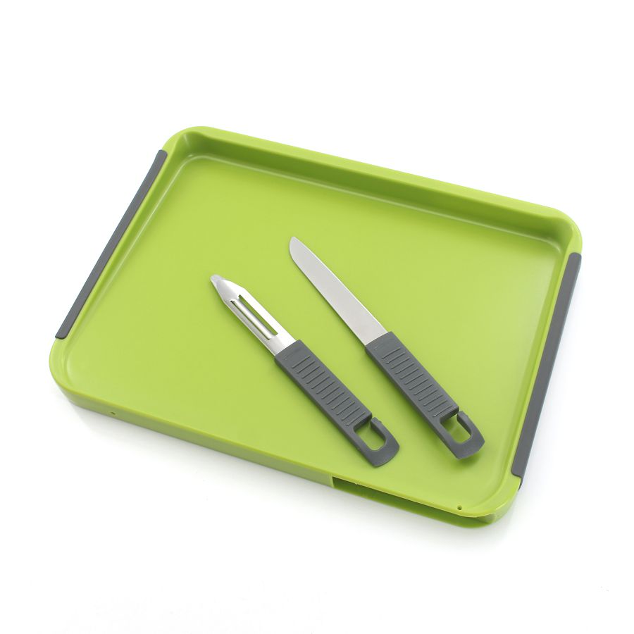 Tabla de cortar antideslizante para cocina Cuchillos ocultos Utensilios de cocina